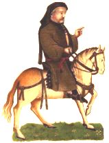 Chaucer on a horse Chaucer on a horse