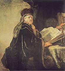 'The Rabbi' by Rembrandt